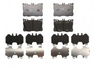 Kit de plaquettes de frein, frein à disque GDB2150 TRW