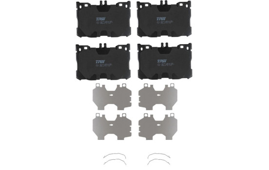 Kit de plaquettes de frein, frein à disque GDB2150 TRW, Image 3