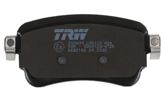 Kit de plaquettes de frein, frein à disque GDB2166 TRW, Image 5