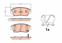Kit de plaquettes de frein, frein à disque GDB2197 TRW