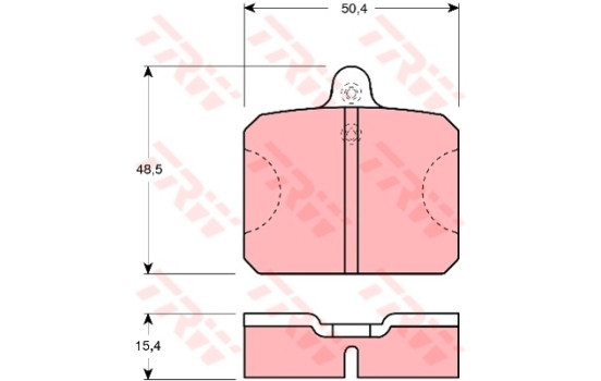 Kit de plaquettes de frein, frein à disque GDB300 TRW