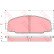 Kit de plaquettes de frein, frein à disque GDB3090 TRW