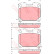 Kit de plaquettes de frein, frein à disque GDB3105 TRW