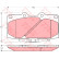 Kit de plaquettes de frein, frein à disque GDB3131 TRW