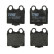 Kit de plaquettes de frein, frein à disque GDB3233 TRW