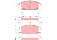 Kit de plaquettes de frein, frein à disque GDB3250 TRW