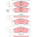 Kit de plaquettes de frein, frein à disque GDB3281 TRW