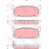 Kit de plaquettes de frein, frein à disque GDB3318 TRW