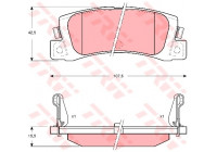 Kit de plaquettes de frein, frein à disque GDB3329 TRW