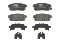Kit de plaquettes de frein, frein à disque GDB3357 TRW