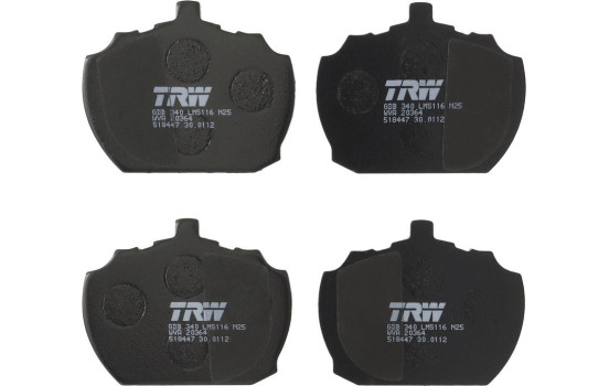 Kit de plaquettes de frein, frein à disque GDB340 TRW, Image 2