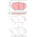 Kit de plaquettes de frein, frein à disque GDB3401 TRW