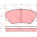 Kit de plaquettes de frein, frein à disque GDB349 TRW
