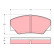 Kit de plaquettes de frein, frein à disque GDB349 TRW, Vignette 2