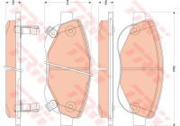 Kit de plaquettes de frein, frein à disque GDB3511 TRW