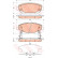 Kit de plaquettes de frein, frein à disque GDB3518 TRW