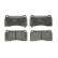 Kit de plaquettes de frein, frein à disque GDB3573 TRW