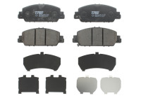 Kit de plaquettes de frein, frein à disque GDB3615 TRW