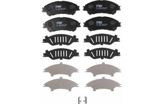 Kit de plaquettes de frein, frein à disque GDB3633 TRW, Image 3