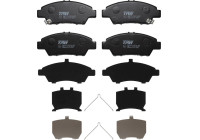 Kit de plaquettes de frein, frein à disque GDB3643 TRW