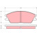 Kit de plaquettes de frein, frein à disque GDB373 TRW, Vignette 2