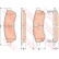 Kit de plaquettes de frein, frein à disque GDB4172 TRW