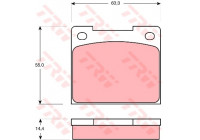 Kit de plaquettes de frein, frein à disque GDB533 TRW