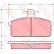 Kit de plaquettes de frein, frein à disque GDB657 TRW