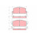 Kit de plaquettes de frein, frein à disque GDB780 TRW, Vignette 2