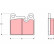 Kit de plaquettes de frein, frein à disque GDB919 TRW, Vignette 2