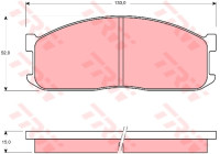 Kit de plaquettes de frein, frein à disque GDB983 TRW