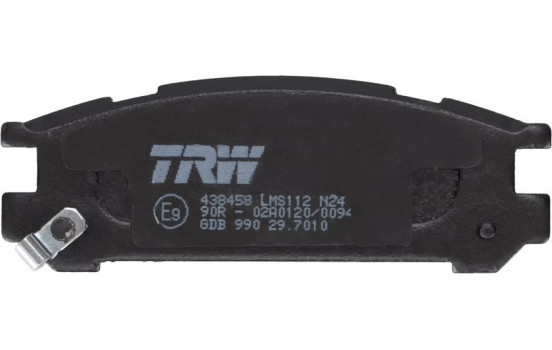 Kit de plaquettes de frein, frein à disque GDB990 TRW, Image 4