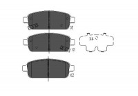 Kit de plaquettes de frein, frein à disque KBP-1013 Kavo parts