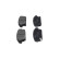Kit de plaquettes de frein, frein à disque KBP-1014 Kavo parts, Vignette 5