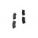 Kit de plaquettes de frein, frein à disque KBP-1020 Kavo parts, Vignette 5