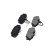 Kit de plaquettes de frein, frein à disque KBP-1022 Kavo parts, Vignette 2