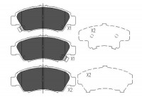 Kit de plaquettes de frein, frein à disque KBP-2004 Kavo parts