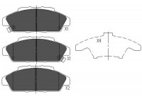 Kit de plaquettes de frein, frein à disque KBP-2025 Kavo parts