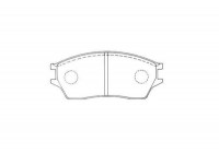 Kit de plaquettes de frein, frein à disque KBP-2060 Kavo parts