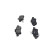 Kit de plaquettes de frein, frein à disque KBP-2066 Kavo parts, Vignette 4
