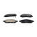 Kit de plaquettes de frein, frein à disque KBP-2071 Kavo parts