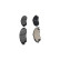 Kit de plaquettes de frein, frein à disque KBP-2071 Kavo parts, Vignette 4