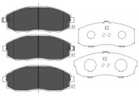 Kit de plaquettes de frein, frein à disque KBP-3003 Kavo parts