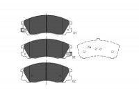 Kit de plaquettes de frein, frein à disque KBP-3016 Kavo parts