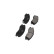 Kit de plaquettes de frein, frein à disque KBP-3016 Kavo parts, Vignette 3