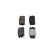 Kit de plaquettes de frein, frein à disque KBP-3017 Kavo parts, Vignette 5