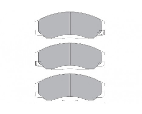 Kit de plaquettes de frein, frein à disque KBP-3019 Kavo parts