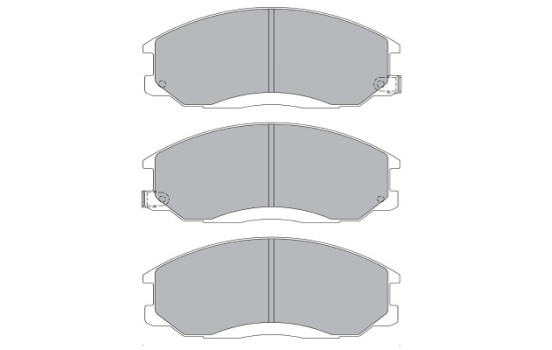 Kit de plaquettes de frein, frein à disque KBP-3019 Kavo parts