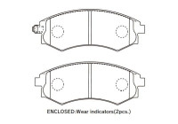 Kit de plaquettes de frein, frein à disque KBP-3044 Kavo parts