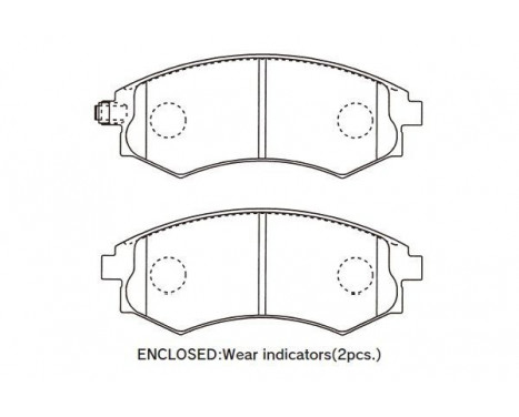 Kit de plaquettes de frein, frein à disque KBP-3044 Kavo parts, Image 2